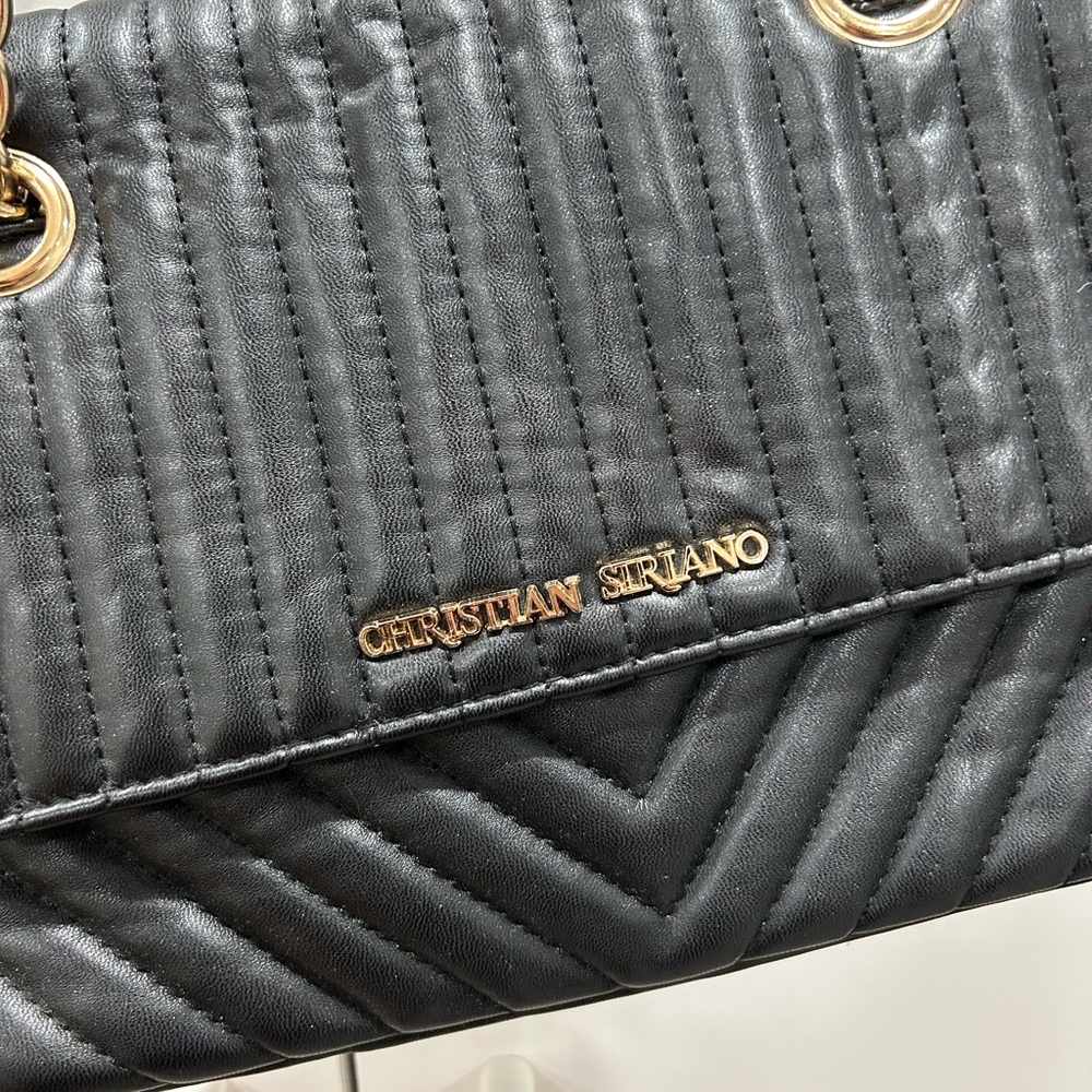 Christian Siriano Black Shoulder Bag